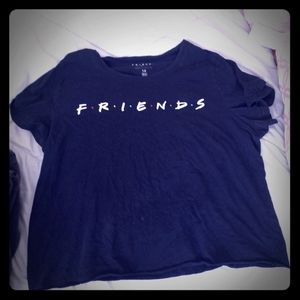 F.R.I.E.N.D.S black crop top